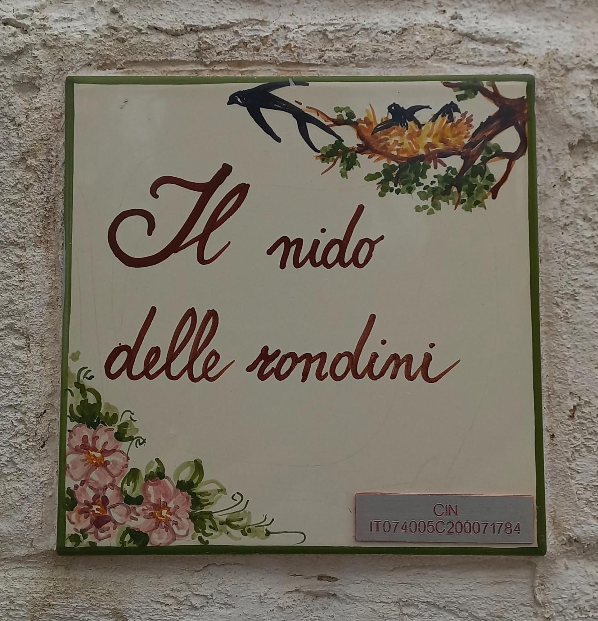 奇斯泰尼诺Il Nido Delle Rondini别墅 外观 照片